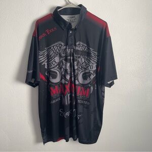 Choko Authentics Snap-on tools crew polo shirt skull design wings size Xl